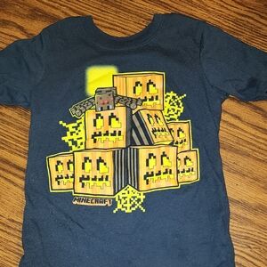 Minecraft Kids Short Sleeve Tee - Black